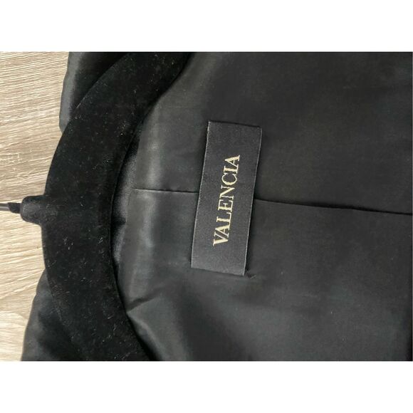 Valencia Black Double Breasted Blazer, Classic Design, Size Small - Picture 8 of 11